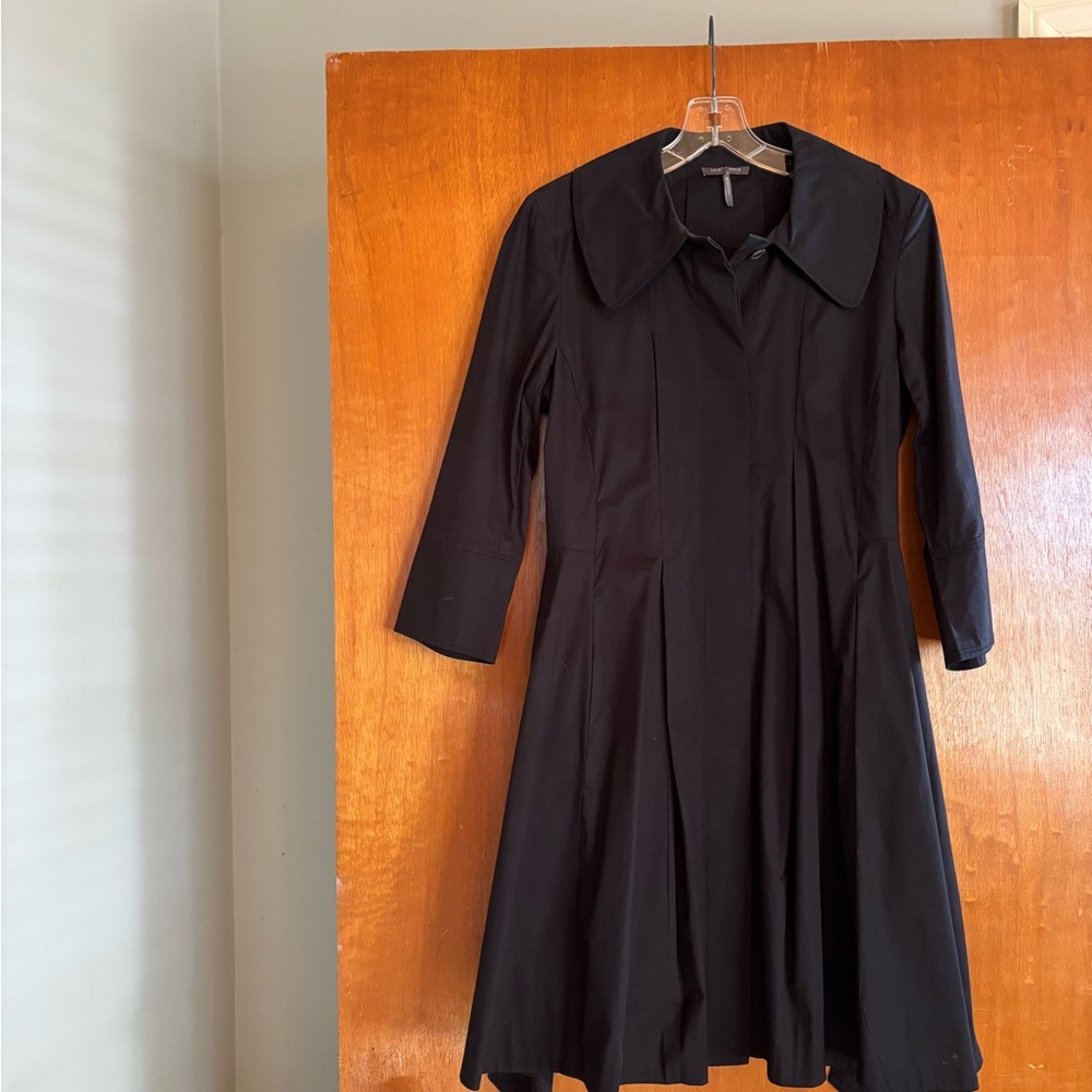 Kristin Davis Chic 3/4 Sleeve Black Dress